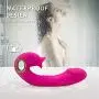 Powerful 7 Sucking Toys, Waterproof Handheld Wand Massager with Heating, Medical Silicone,USB Rechargeable