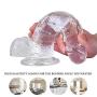 8 Inch Crystal Transparent Pen?s Soft Silicone Flexible Hands-Free Massage Toys