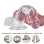 Soft 8 Inch Silicone Material Transparent ??`ld?s Waterproof Hands-Free Relaxation Female Massager Toys