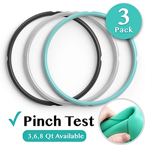 Sealing Ring for 6 Qt InstaPot - Replacement Silicone Gasket Seal Rings for 6 Quart IP Programmable Pressure Cooker - Insta Pot Accessories Fit for 6QT