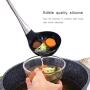 Silicone spatula spoon Food grade Kitchenware Cooking utensils Heat resistant Not sticky Stainless steel silicone Cooking tools,G