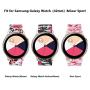 Koreda Compatible Samsung Galaxy Watch Active Bands/Galaxy Watch 42mm/Gear Sport Bands Sets, 20mm Soft Floral Print Sport Watch Strap Replacement Compatible Galaxy Watch Active 40mm R500 (3 Pack#1)