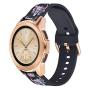 VIGOSS Flower Cow Band Compatible Galaxy Watch 42mm Bands Active 40mm Band Women 20mm Width Silicone Skull Strap Replacement Wristband for Samsung Galaxy Watch 42mm SM-R810 Smartwatch