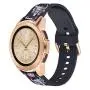 VIGOSS Flower Cow Band Compatible Galaxy Watch 42mm Bands Active 40mm Band Women 20mm Width Silicone Skull Strap Replacement Wristband for Samsung Galaxy Watch 42mm SM-R810 Smartwatch