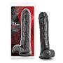 11.5&quot Extra Long Thick Realistic Dildo - Monster Cock and Balls Dong - Sex Toy for Women - Sex Toy for Adults (Black)
