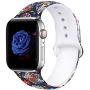 EXCHAR Compatible with Apple Watch Band 40mm 38mm 44mm 42mm Fadeless Pattern Printed Floral Bands Silicone Replacement Band for iWatch Series 5 Series 4/3/2/1 for Women Men
