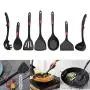 7Pcs Kitchen Utensil Set, Kitchenware Set Heat Resistant Food-grade Silicone Non Toxic Non-Stick Cooking Utensil Set