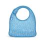 Built 2-Piece Mess Mate Toddler Bib, In Dribble Dots Blue