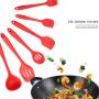 Kitchen Utensils Silicone Heat Resistant Cooking Utensil Non-Stick Set 10 Piece Cooking Set Kitchen Tools Turner, Whisk, Spoon,Brush,spatula, Ladle Slotted turner Tongs Pasta Fork(Black)