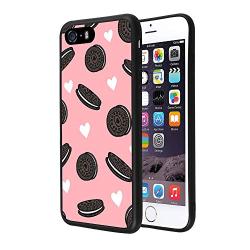 iPhone SE 5s 5 Case,Flexible Soft TPU Cover Shell,Slim Silicone Black Rubber Non-Slip Durable Design Protective Phone Case for iPhone SE 5s 5 -Biscuits