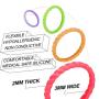 Rngeo Silicone Wedding Ring for Women, 15 Pack Thin Stackable Braided Rubber Wedding Bands, Comfortable Durable Fashionable Elegant Affordable & Friendly (Multicolored)