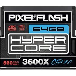 64GB PixelFlash HyperCore CFast 2.0 Memory Card 3600X up to 560MB/s SATA3 C Fast for Phase One, Leica, Canon, Hasselblad, Blackmagic Ursa and More