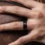 ThunderFit Mens Silicone Rings 7 Rings / 4 Rings / 1 Ring - Brushed Top Beveled Edges Rubber Wedding Bands 6.35mm Wide - 2mm Thick