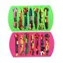 Crayon 2 Girly Flowers & Bug Shaped Chunky Silicone Oven Safe Crayon Molds (Makes 14 Crayons) Reusable - by My Fruit Shack