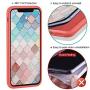 MILPROX iPhone 11 Case with Screen Protector, Liquid Silicone Gel Rubber Shockproof Slim Shell with Soft Microfiber Cloth Lining Cushion Cover for iPhone 11 6.1 inch (2019)-Coral