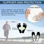 20 Pieces Metatarsal Felt Foot Pads Insert Pads Ball of Foot Cushion for Foot Pain Relief Forefoot and Sole Adhesive Foam Foot Pad for Men and Women 1/4 Inches Thick (White)