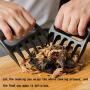 Bear Meat Shredder Claws BBQ Handler Fork Chopped and Cut Meat Silicone Kitchenware Food Grade Safety Material Heat Resistant Dishwasher Safe Kitchen Gadget