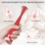 G-Spot Vibrator, Enlove, Clitoral Nipple Vagina Silicone Vibrator with 10 Rotating Vibration Modes, Waterproof Adult Sex Toys for Women Female Ejaculation and Couples Play, Frosted Red