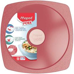 Maped Picnik Concept Adult Leakproof Lunch Plate, One Size, Brick Red (870202)