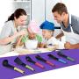 Silicone Kitchen Utensils 7 Pieces Set Non-Stick Pan Heat Resistant Nylon Silicone Baking Set Premium Hygienic Kitchen Cooker Cooking Kitchenware Set