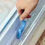 Trycooling Hand-held Groove Gap Cleaning Tools Door Window Track Kitchen Cleaning Brushes (Random Color-Blue, Yellow, Pink)