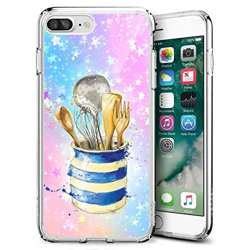 iPhone 7 8 Case, Kitchenware Shock-Absorption TPU Rubber Bumper iPhone 7 8 Case, Ultra Thin Slim Protective Cover for iPhone 7 8-Clear