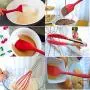 Kitchen Utensils,silicone Kitchenware 10-piece Set Of Non-stick Heat-resistant Cooker Silicone Spatula Set Kitchen Gadget Kitchen Tool-red 10.8inch