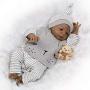 Zero Pam Black Reborn Baby Doll Silicone Full Body 23 inch African American Boy with Clothes and Toys