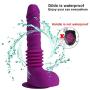 9.05inch Silicone Electric Automatic Thrusting V?brátor with 6 Frequency Patterns and Strong Suction Cup of Wireless Remote Control Women Adult Toy(Purple)