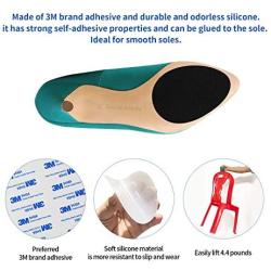 Self-Adhesive Anti Slip Shoe Grip Non-Slip Shoes Pads Grips Silicone Rubber Anti- Slip Shoe Grips Can Non-Slip Noise Reduction (Black Non Slip Sole, 7.9x9.9in（One Sheet)）)