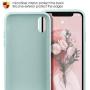 MILPROX iPhone X/Xs Silicone Series Liquid Silicone Gel Rubber Slim Fit Case with Soft Microfiber Cloth Lining Cushion for iPhone X/iPhone Xs-Mint