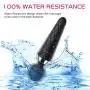 Personal Magic Wand Massager for Women Waterproof Cordless , CraZove Rechargeable 12 Speed Vibrations Powerful Handheld Massage - for Back Neck Shoulder Body ,Black