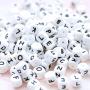 Promise Babe Food Grade Silicone Teething Letter Beads 78PC 12MM Chewable Alphabet Beads DIY Baby Teether Necklace Bracelet Jewelry