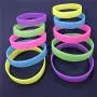 GOGO Glow-in-The-Dark Wristband Rubber Bracelets Halloween Party Costume Accessories