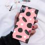 iPhone Xs iPhone X Case,Flexible Soft TPU Cover Shell,Slim Silicone Black Rubber Non-Slip Durable Design Protective Phone Case for iPhone Xs iPhone X -Biscuits