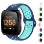 NANW Bands Compatible with Fitbit Versa/Versa 2/Versa Lite Small Large,Soft Silicone Replacement Band for Versa/Versa 2,Air Hole Wristband Strap for Women Men