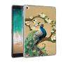 GinHo Customized Protective Cover iPad Air 2 Beautiful Peacock with Slim Soft Durable TPU Ultra-Clear Silicone UV Printing Case