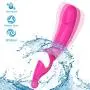 FUNRIDER Handheld Wireless Massager - Waterproof USB Charging Multi-Functional Massage Mode- Whisper Quiet -Soft Silicone Personal Massager-Pink