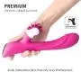 Waterproof G Vibrator Dildo for Women with 9 Strong Vibration Modes for Effortless Insertion, Silicone G Spot Vibrator Clitorial Vibrator for Exciting Stimulation- Ideal Sex Toy for Female
