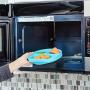 Bumkins Silicone Grip Dish, Suction Plate, Divided Plate, Baby Toddler Plate, BPA Free, Microwave Dishwasher Safe ? Blue