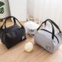 Reusable Lunch Tote Cooler Organizer Bag Fashion Lunch Bag Insulated Lunch Box women Large Insulated Lunch Bags for Men Ladies Adults - Work,Reunion,Party,Hiking,BBQ,Outdoor Picnic School (Gray)
