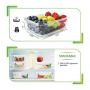 Prep Naturals Glass Meal Prep Containers - Food Prep Containers with Lids Meal Prep - Food Storage Containers Airtight - Lunch Containers Portion Control Containers Bpa-Free (5 Pack,30 Ounce)