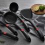 5Pcs Silicone Kitchenware Set,Non Stick Kitchen Utensil Set,Soft Heat Resistant Solid Easy Clean Cooking Tools