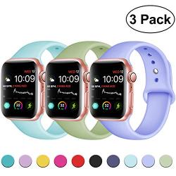 DaQin Band Compatible with Apple Watch 38mm 40mm 42mm 44mm for Women and Men, Sport Replacement Wristbands for iWatch Series 5 Series 4 Series 3/2/1, S/M, M/L