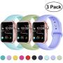 DaQin Band Compatible with Apple Watch 38mm 40mm 42mm 44mm for Women and Men, Sport Replacement Wristbands for iWatch Series 5 Series 4 Series 3/2/1, S/M, M/L