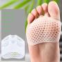 Silicone Forefoot pad, Metatarsal Pads, Ball of Foot Cushion for (4 Pairs)Blue 1 Pairs，Natural 1 Pairs， White 1 Pairs， Black 1 Pairs
