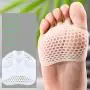 Silicone Forefoot pad, Metatarsal Pads, Ball of Foot Cushion for (4 Pairs)Blue 1 Pairs，Natural 1 Pairs， White 1 Pairs， Black 1 Pairs
