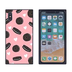 iPhone Xs Max Case,Flexible Soft TPU Cover Shell,Slim Silicone Black Rubber Non-Slip Durable Design Protective Phone Case for iPhone Xs Max -Biscuits