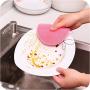 Antibacterial Healthy Silicone Sponges Not Stick Heat Resistant Dishwashing Brush Scrubber for Kitchen Supplies Multi Purpose Mildew Free Brushes + Silicone Baking Gloves (Pack of 2+1)