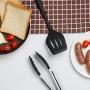 Ruior 10 Pcs/Set Silicone Heat Resistant Non-stick Kitchenware Set Cooking Utensils Utensil Sets (Black)